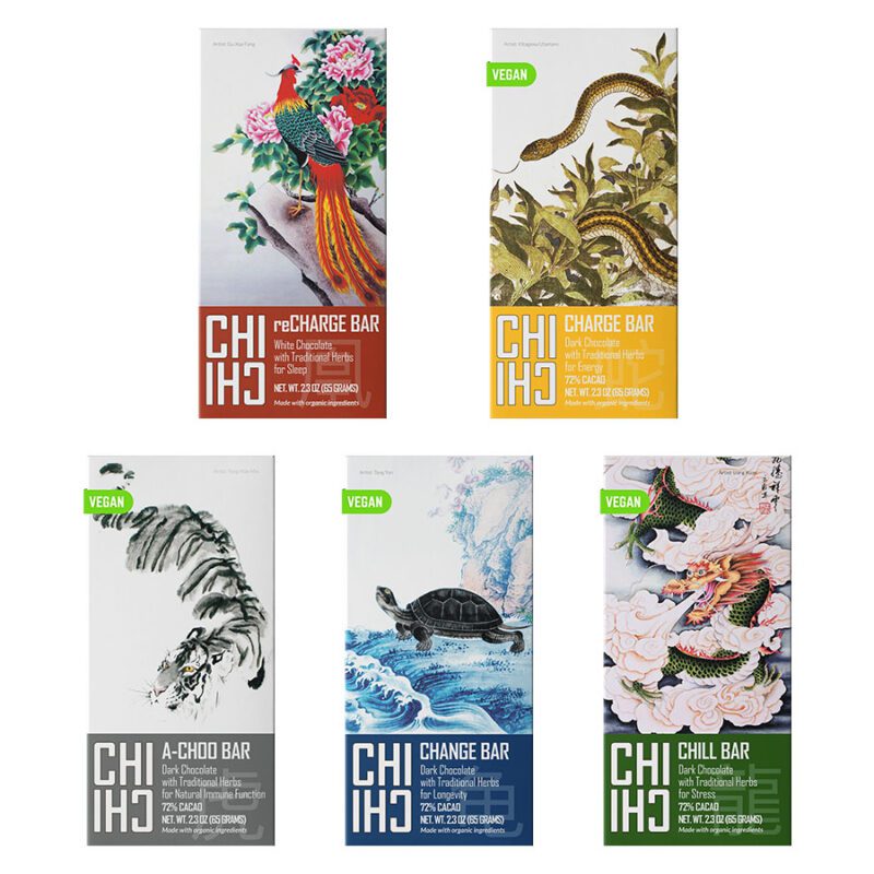 Chi Chi Chocolates 5 element bars