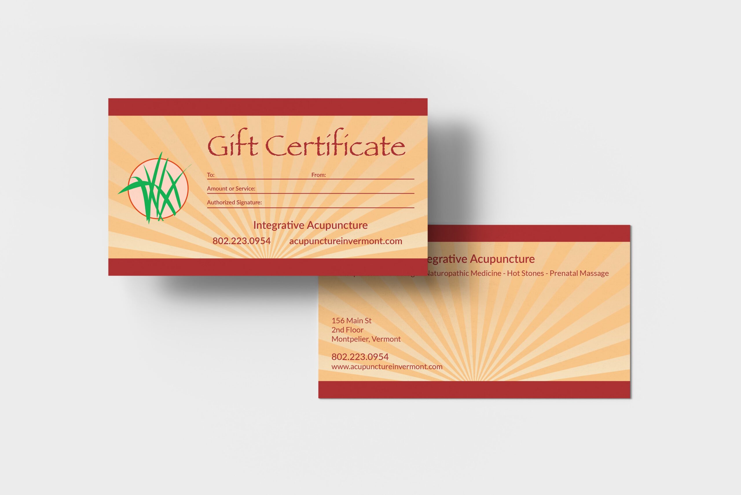 Gift Certificate Integrative Acupuncture