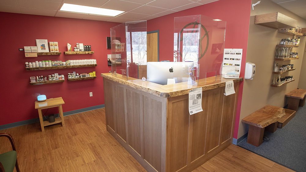 Montpelier's previous waiting room and front desk
