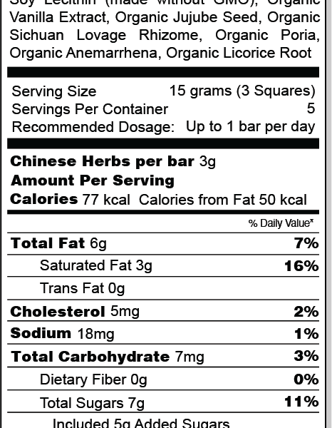 ChiChi Chocolate nutrition facts