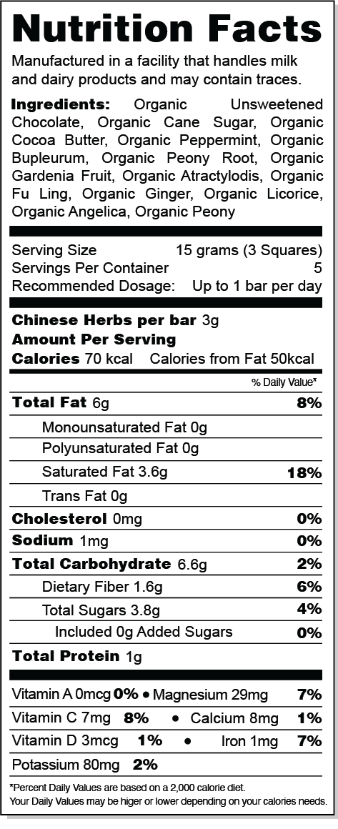 ChiChi Chocolate nutrition facts