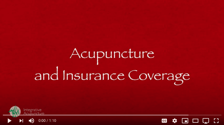 Acupuncture and Insurance coverage