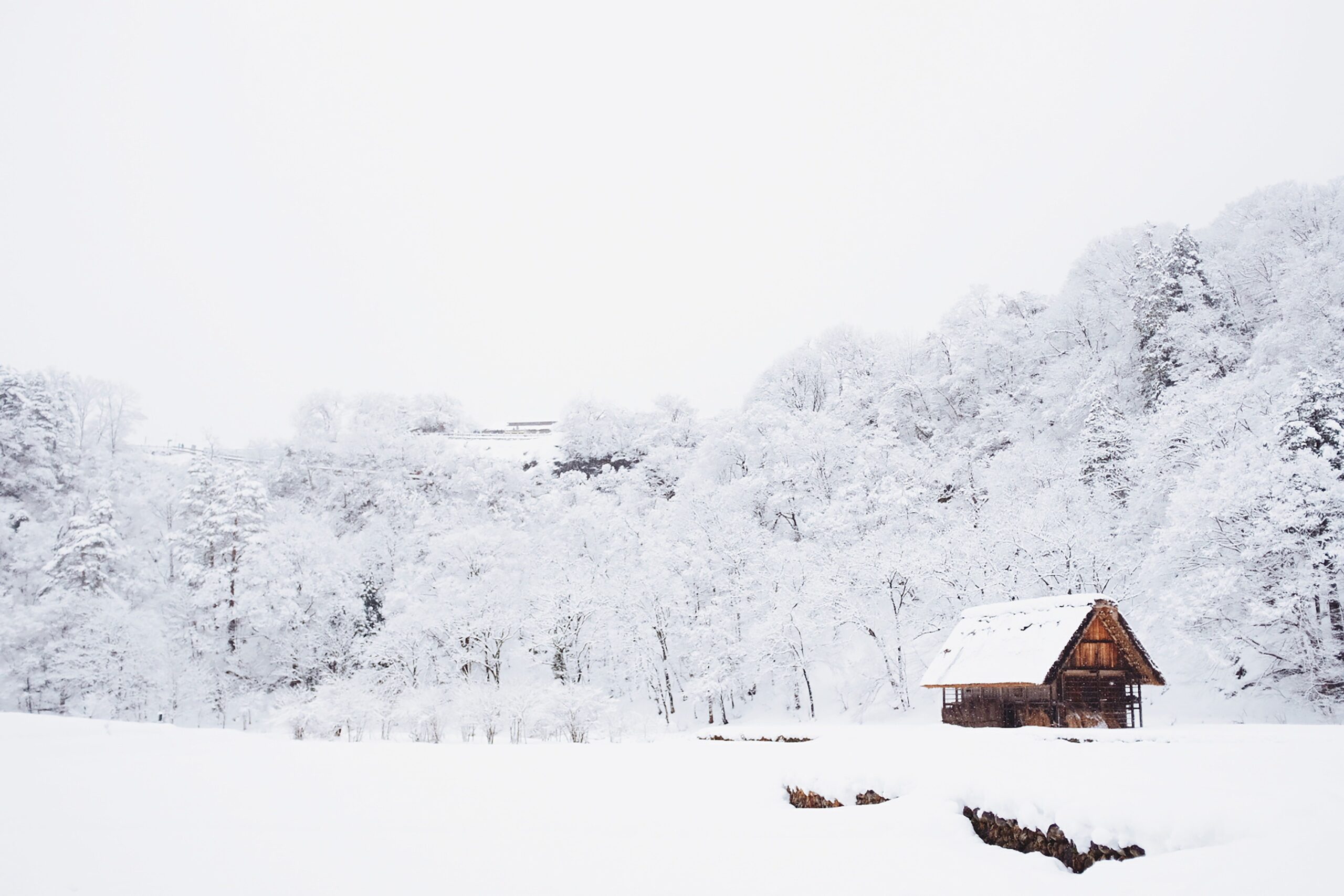 Snowy cabin