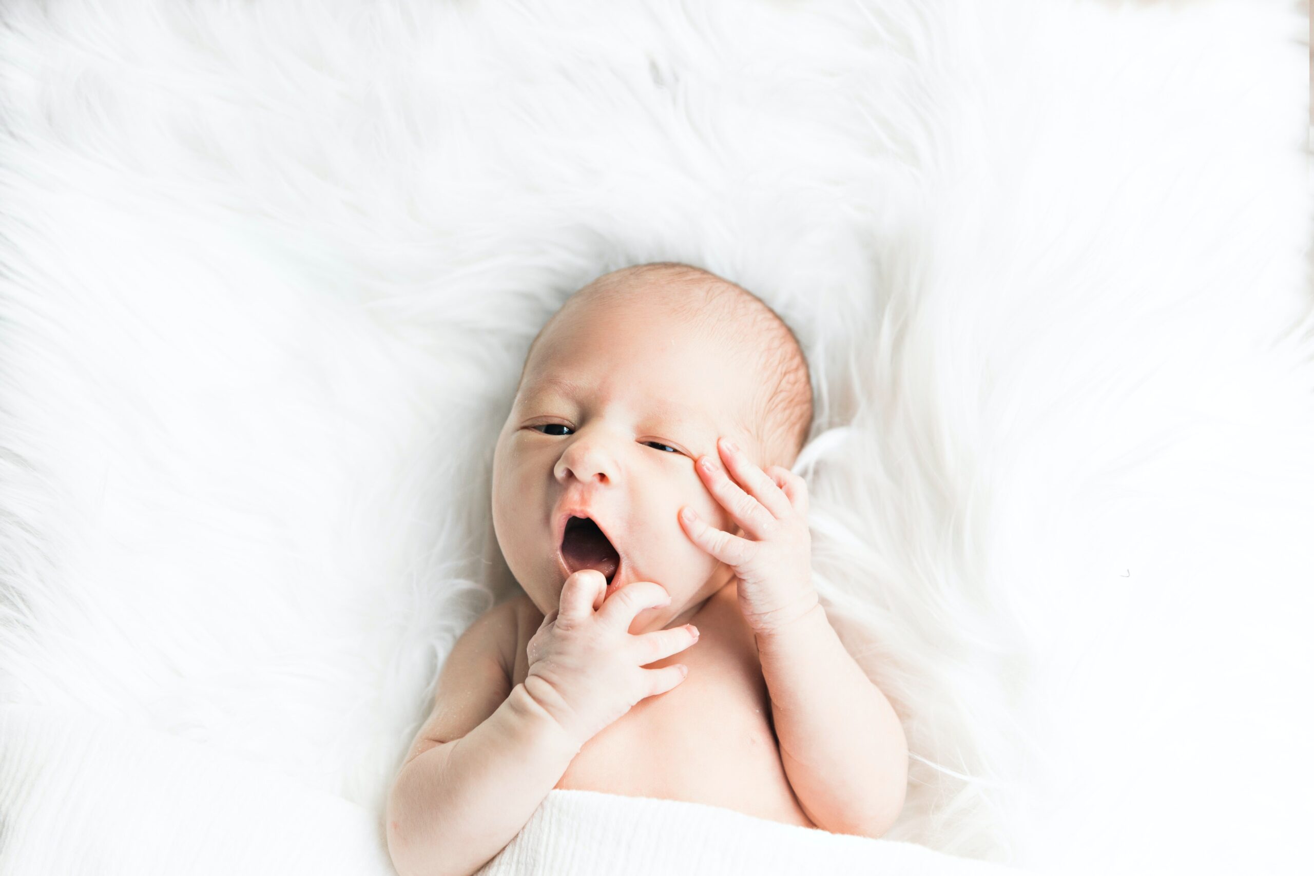 Yawning baby