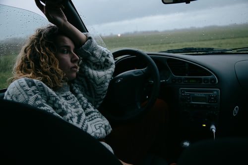 Overthinking in car